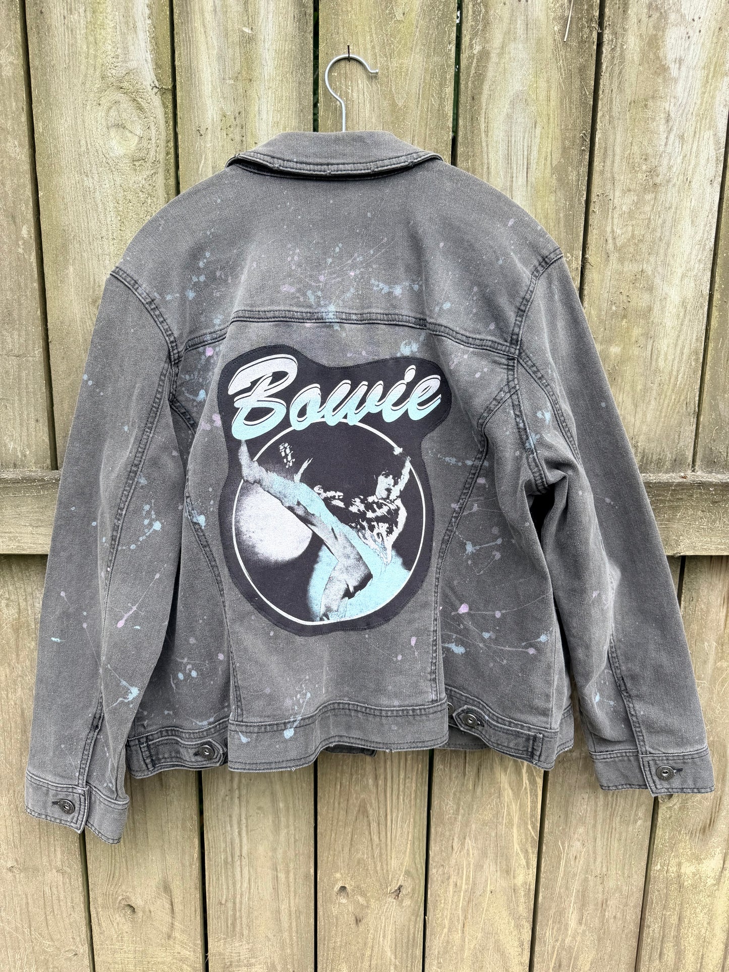 David Bowie Painted Denim Jacket