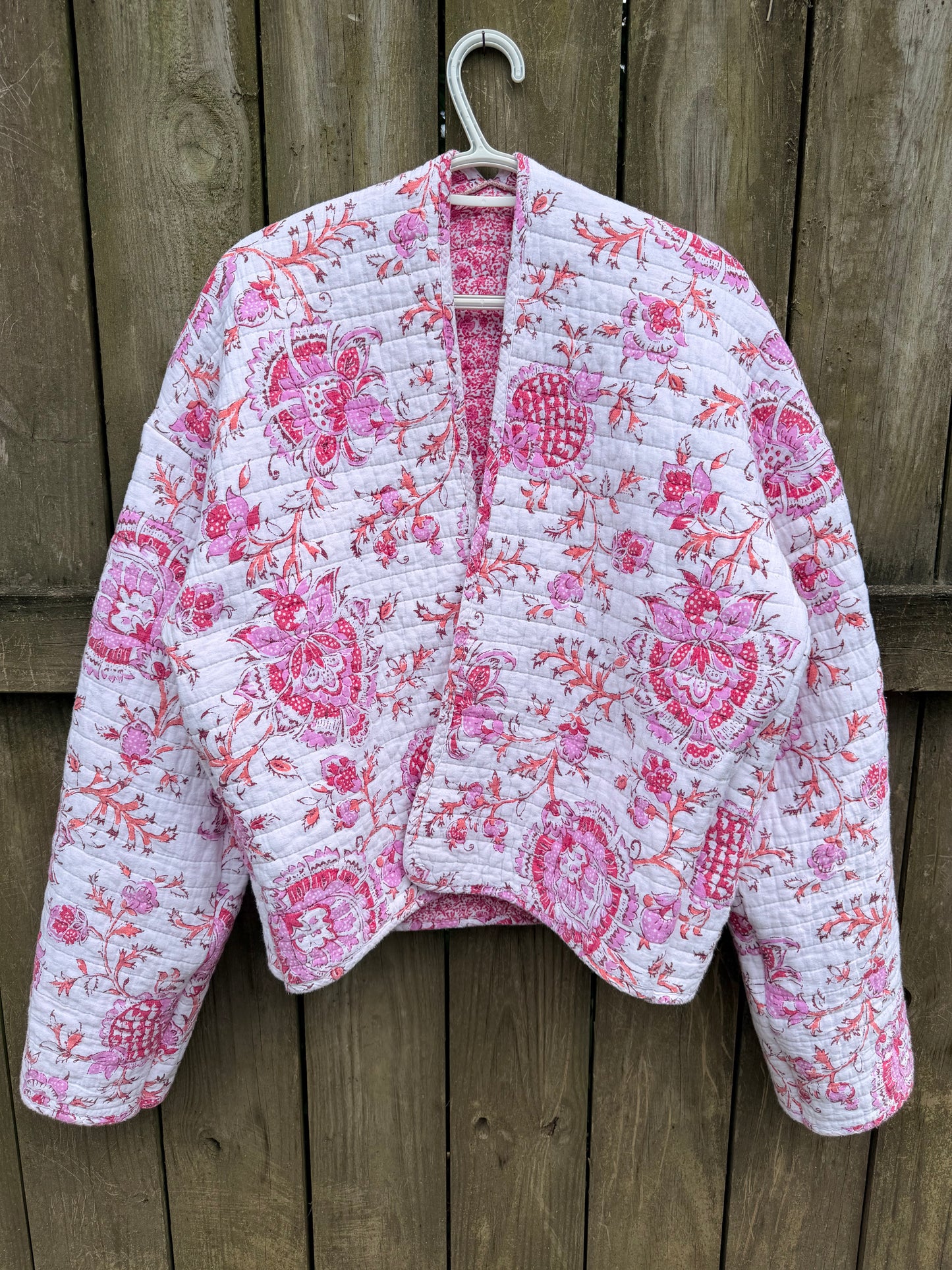 Strawberry Shortcake Quilted Cardigan