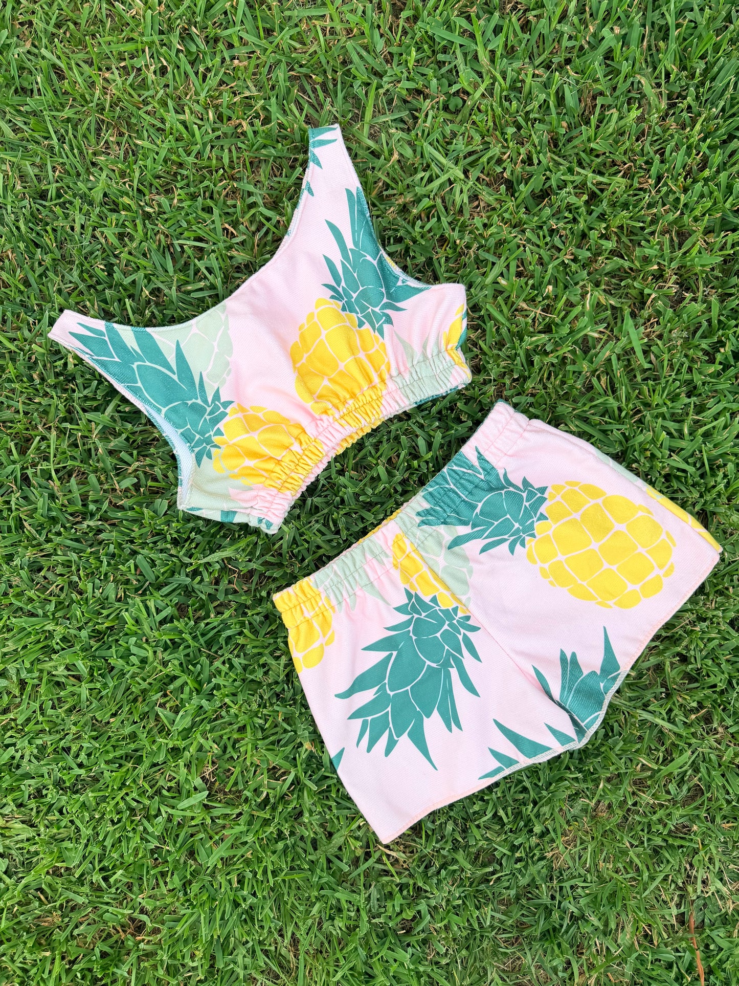 Pineapple Two Piece Towel Set