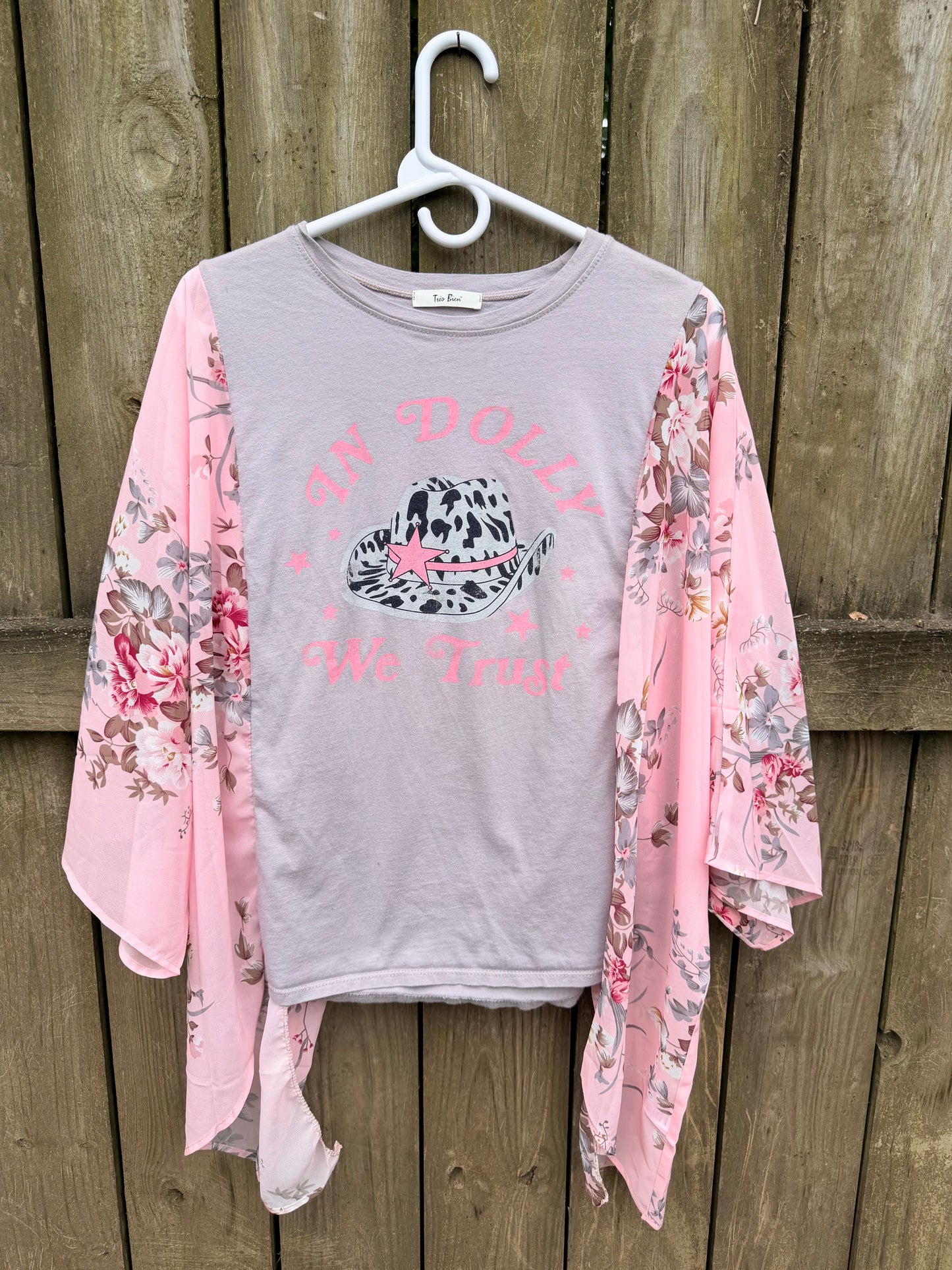 In Dolly We Trust Pink Floral