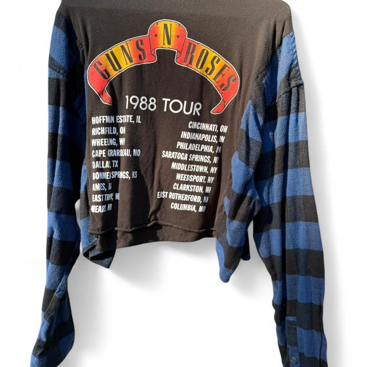 Guns N' Roses Cropped Flannel