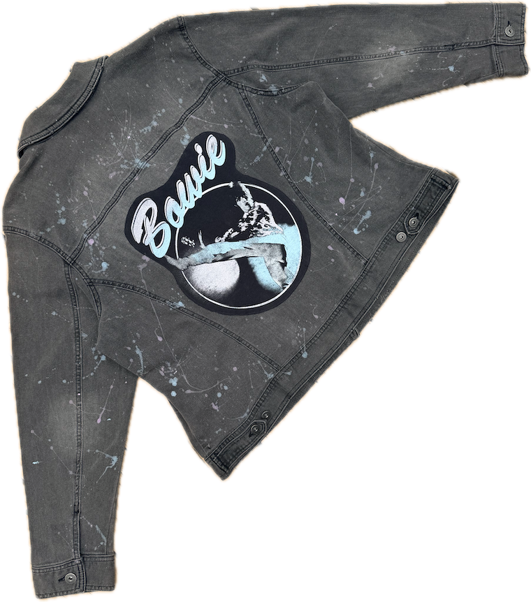 David Bowie Painted Denim Jacket