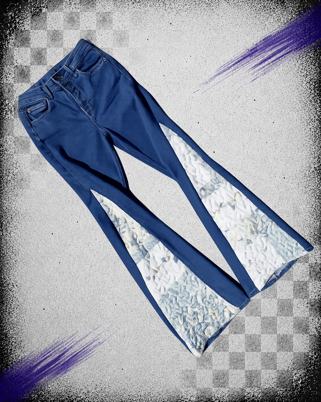 Bluebell Quilted Panel Jeans