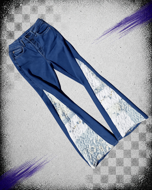 Bluebell Quilted Panel Jeans