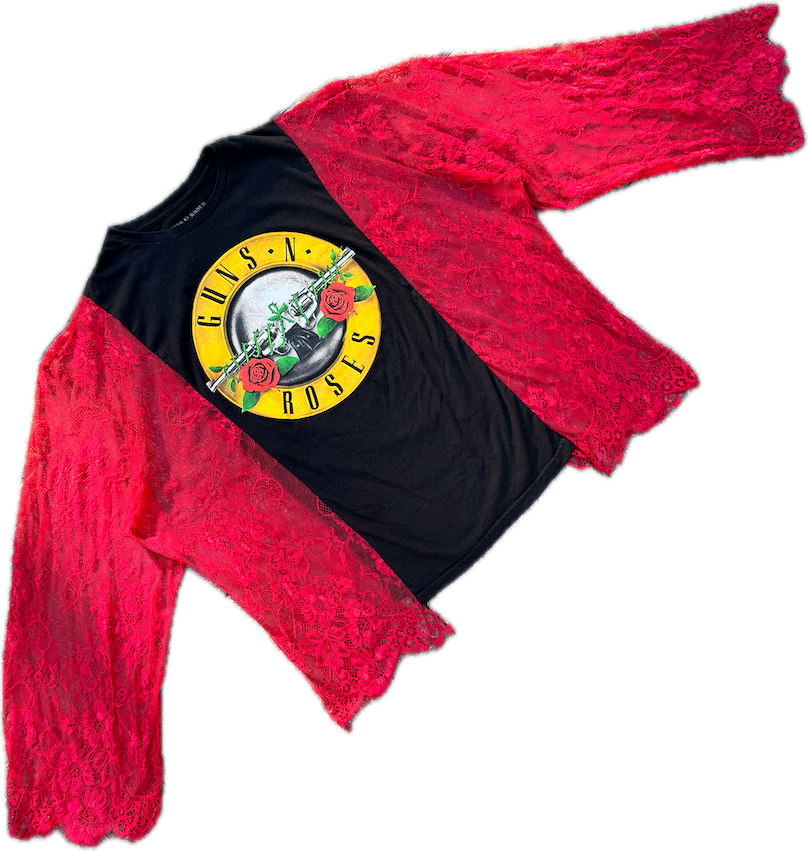 Guns N Roses Red Lace tee