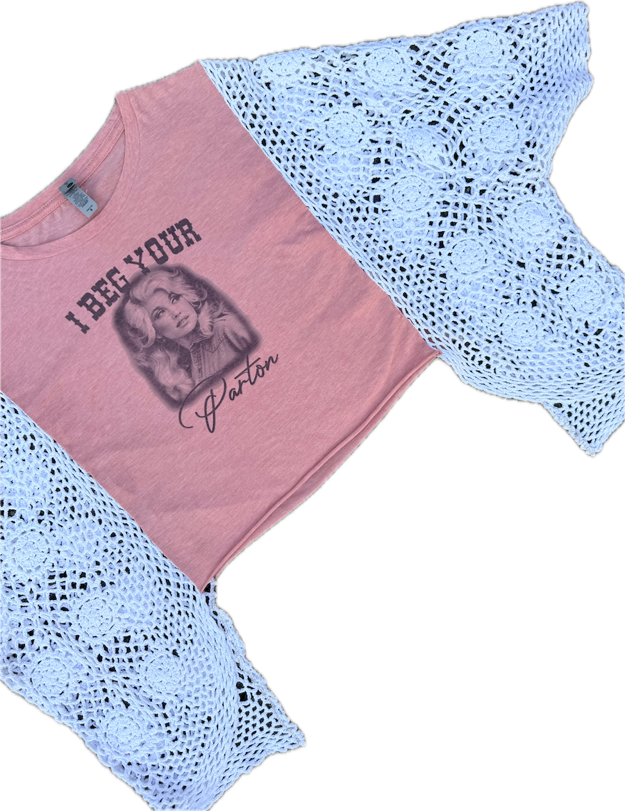 Dolly Parton crochet sleeves