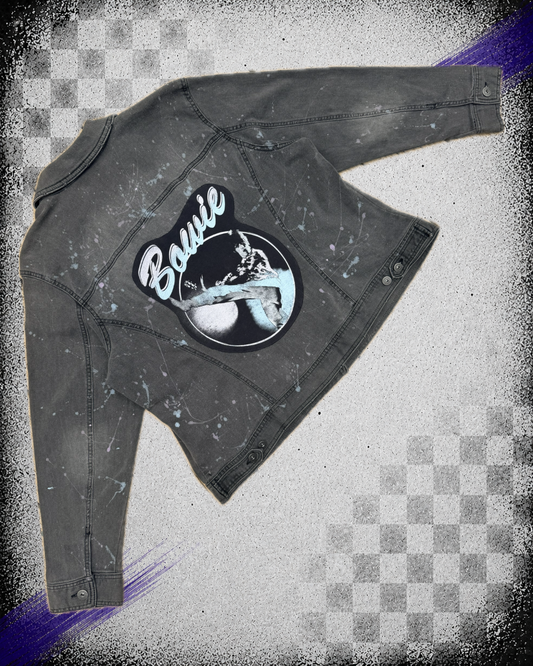 David Bowie Painted Denim Jacket