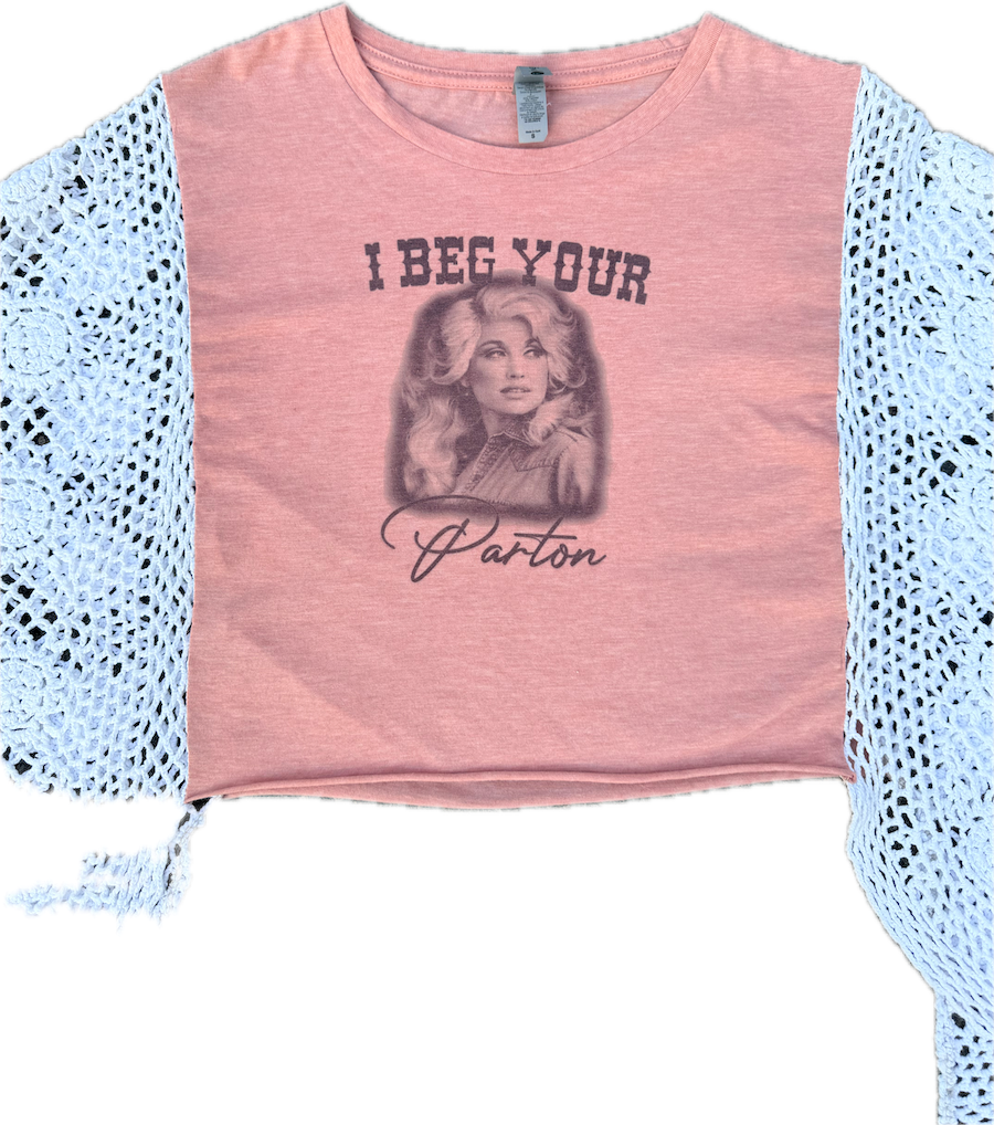 Dolly Parton crochet sleeves