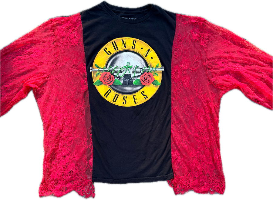 Guns N Roses Red Lace tee