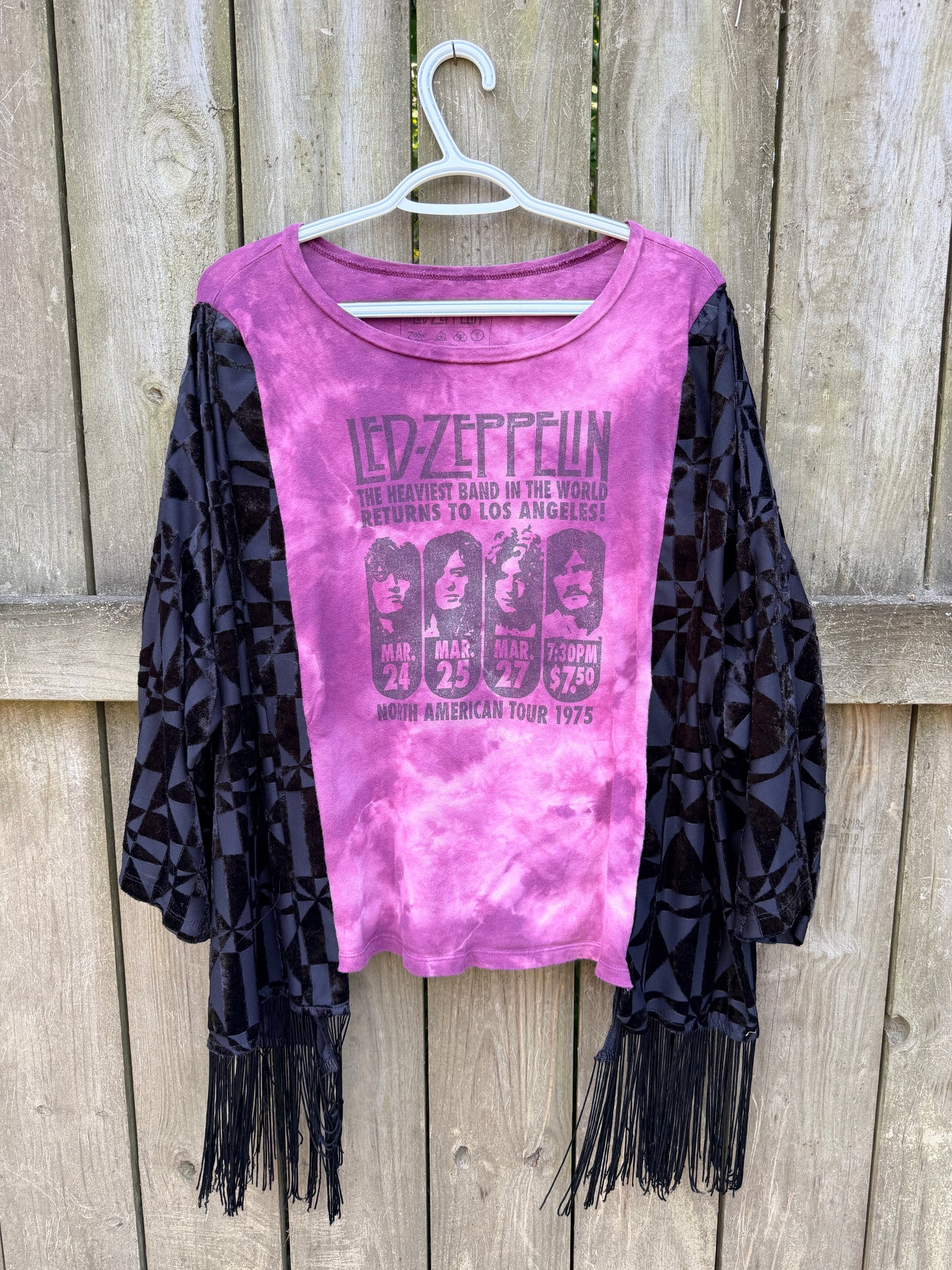 Led Zeppelin Fringe Sleeve Top