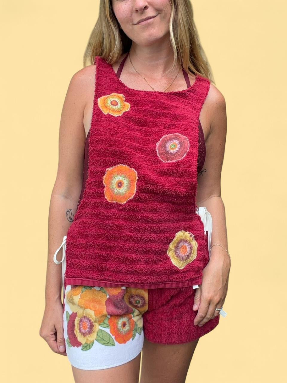 Sunset Bloom Two Piece Cover Up Set