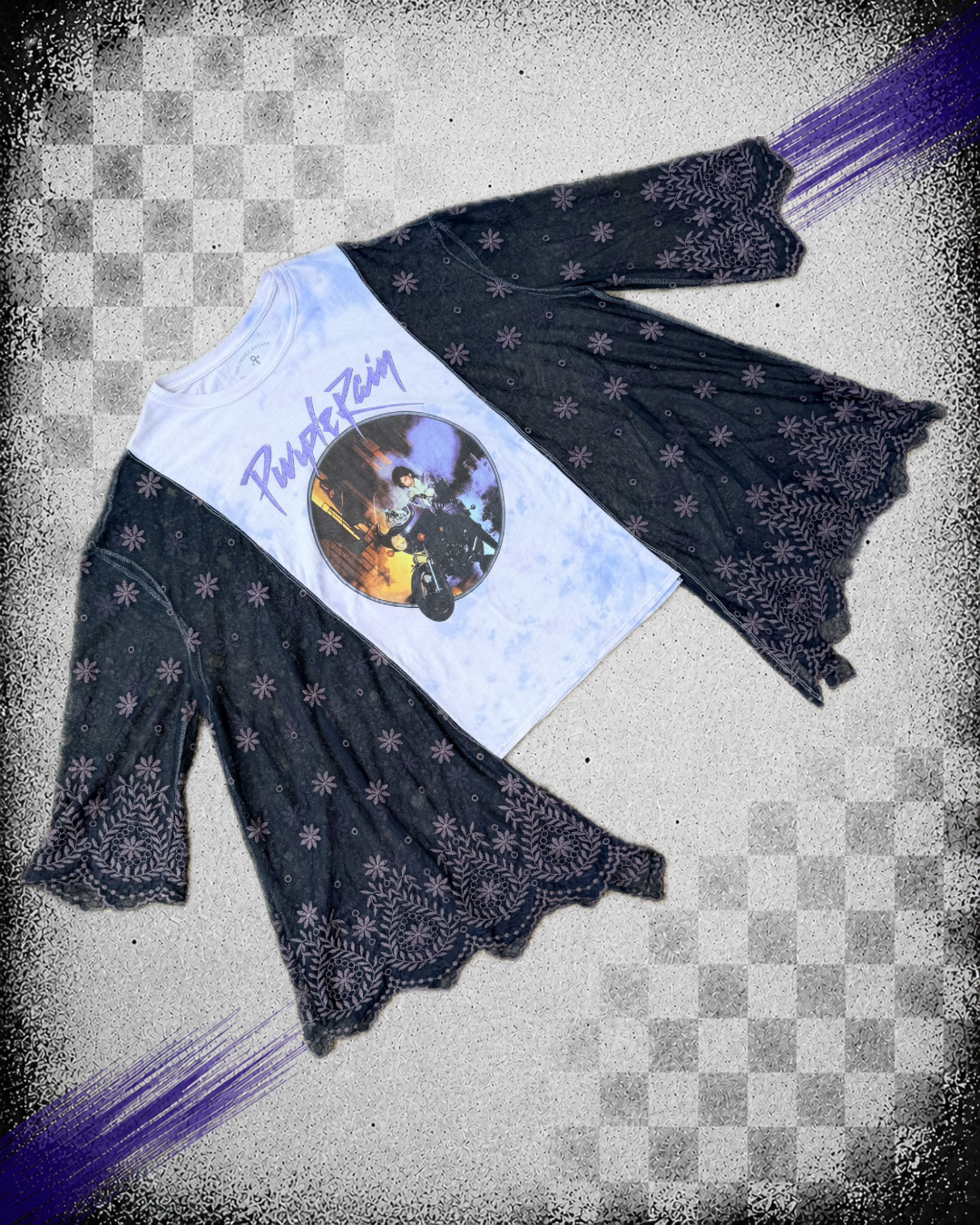 Prince Purple Rain Lace Boho Tee