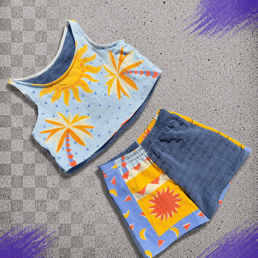 Vintage Tropical Sun 2 Piece Set