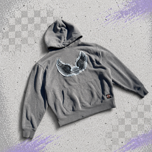 Harley Davidson Gray Wing Hoodie