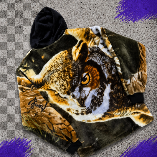 Owl Fleece Blanket Hoodie
