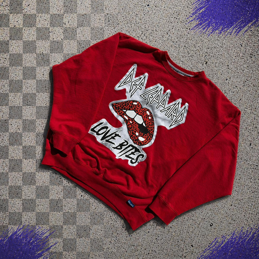 Def Leppard Red Crewneck