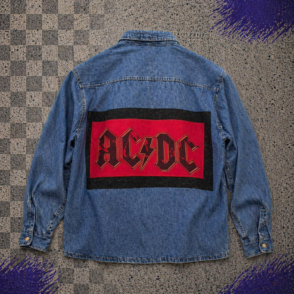 AC/DC Denim Button Down