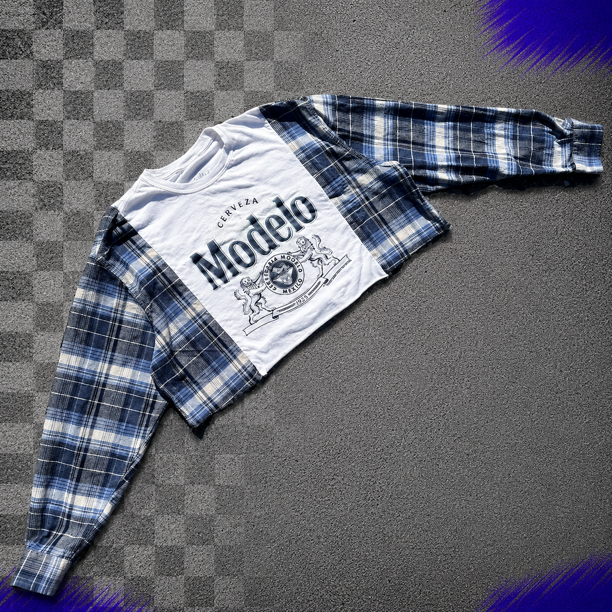 Modelo Cropped Flannel
