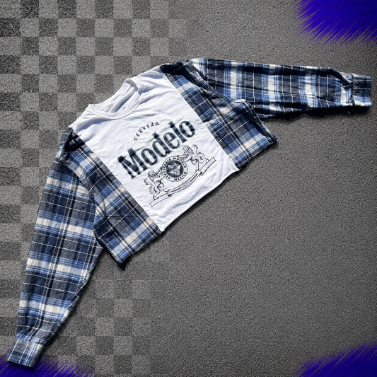 Modelo Cropped Flannel