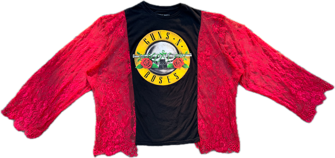 Guns N Roses Red Lace tee