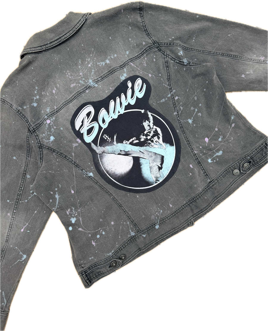 David Bowie Painted Denim Jacket