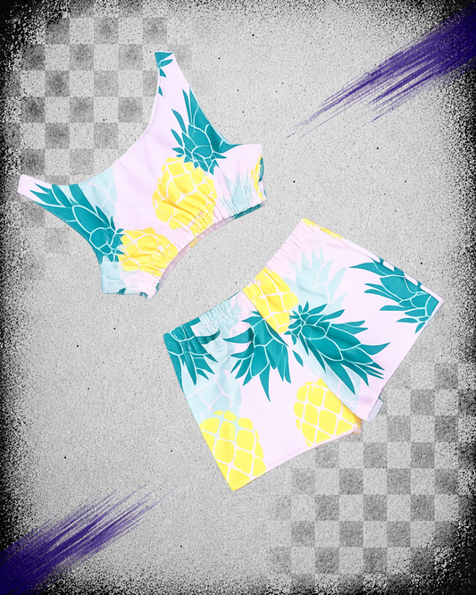 Pineapple Two Piece Towel Set