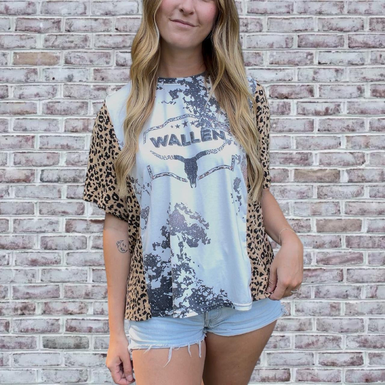 Morgan Wallen Leopard Top