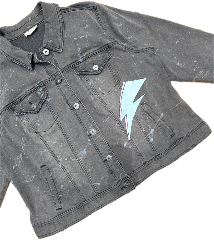 David Bowie Painted Denim Jacket