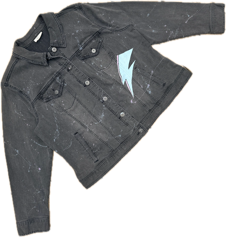 David Bowie Painted Denim Jacket