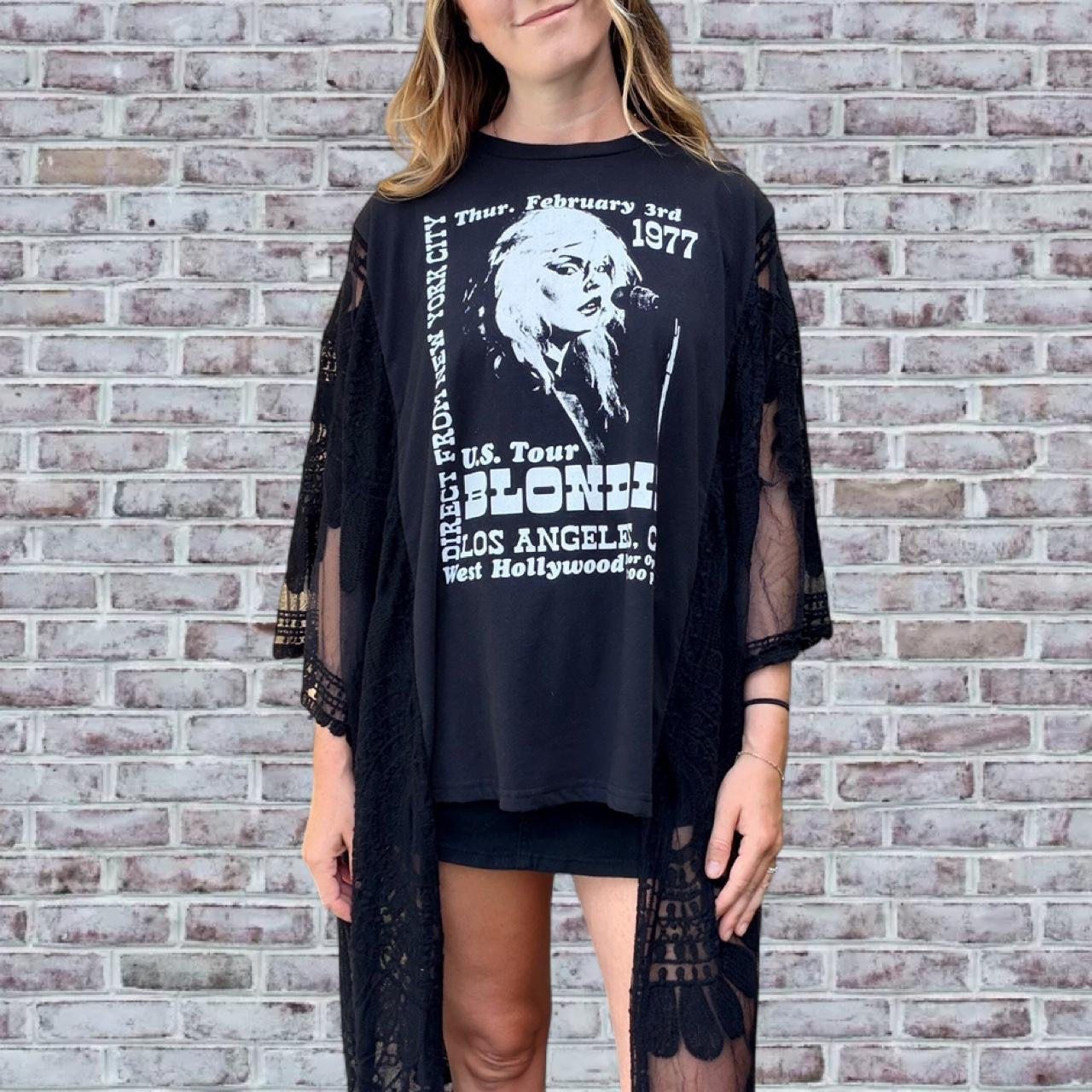 Blondie Lace boho tee