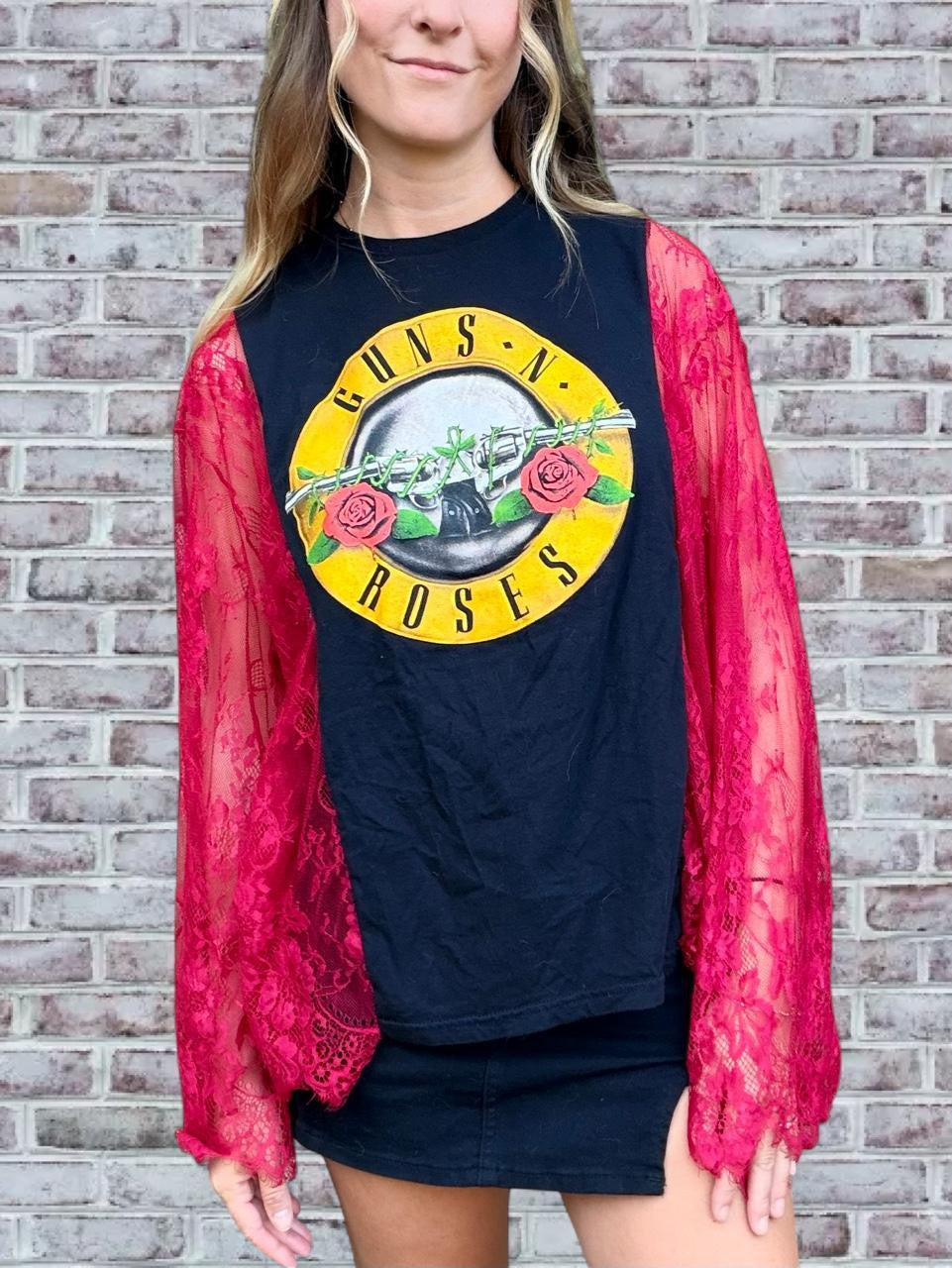 Guns N Roses Red Lace tee