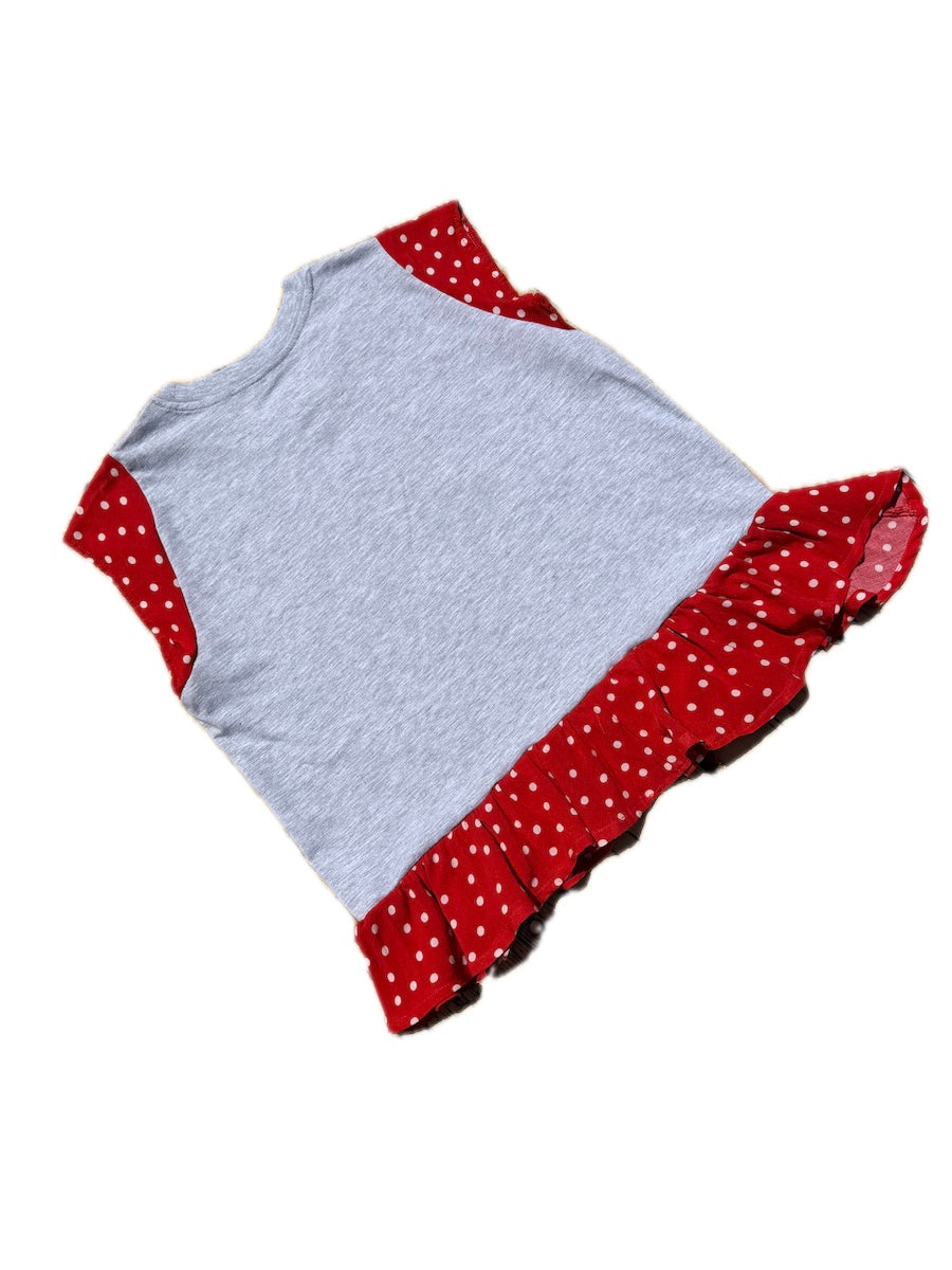 The Rolling Stones Polka dot Ruffle Top