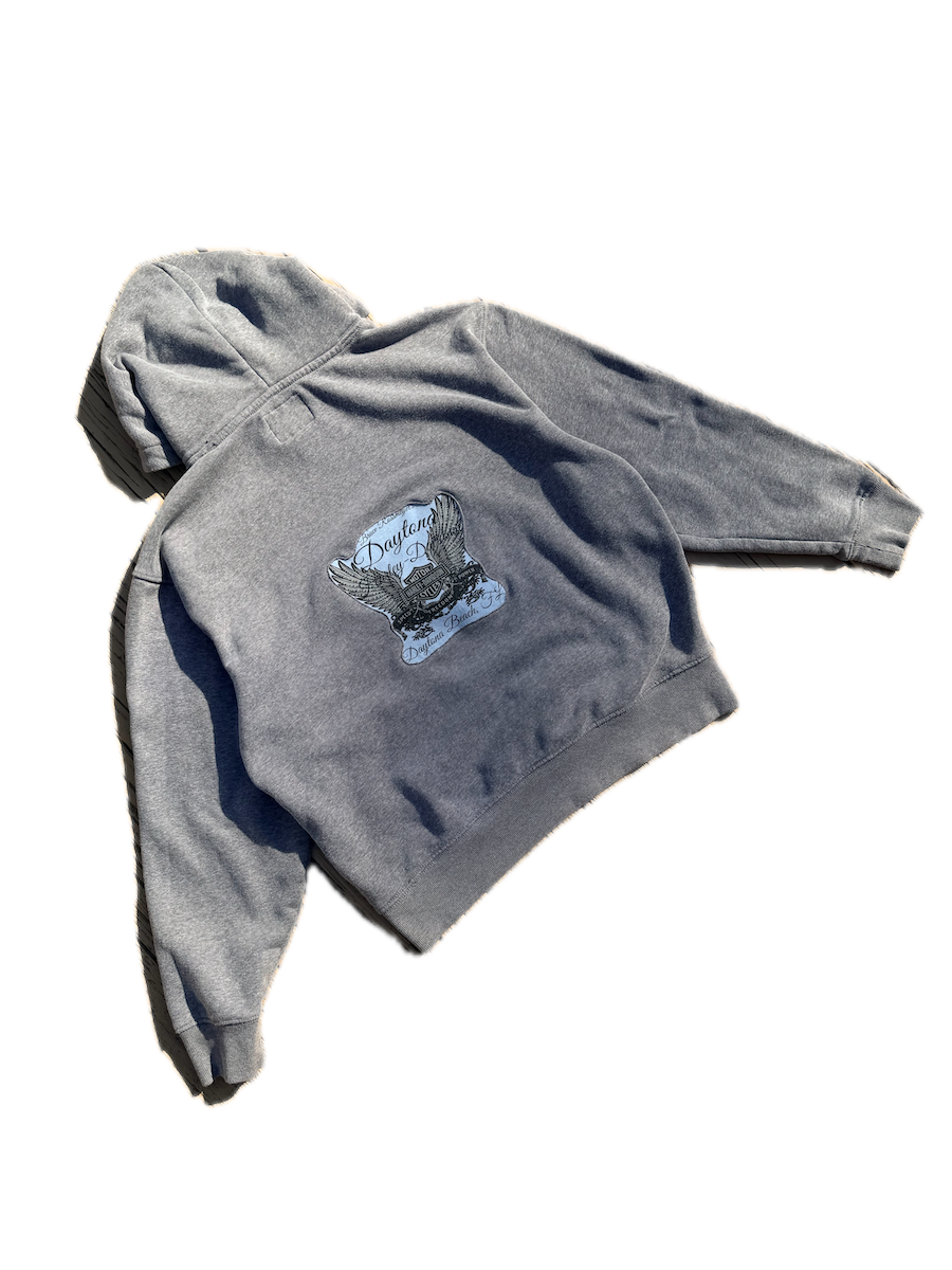 Harley Davidson Gray Wing Hoodie