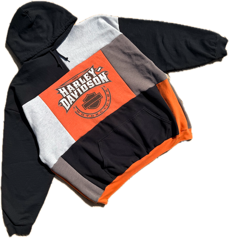 Harley Davidson Patchwork Hoodie