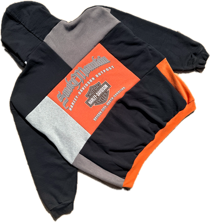 Harley Davidson Patchwork Hoodie