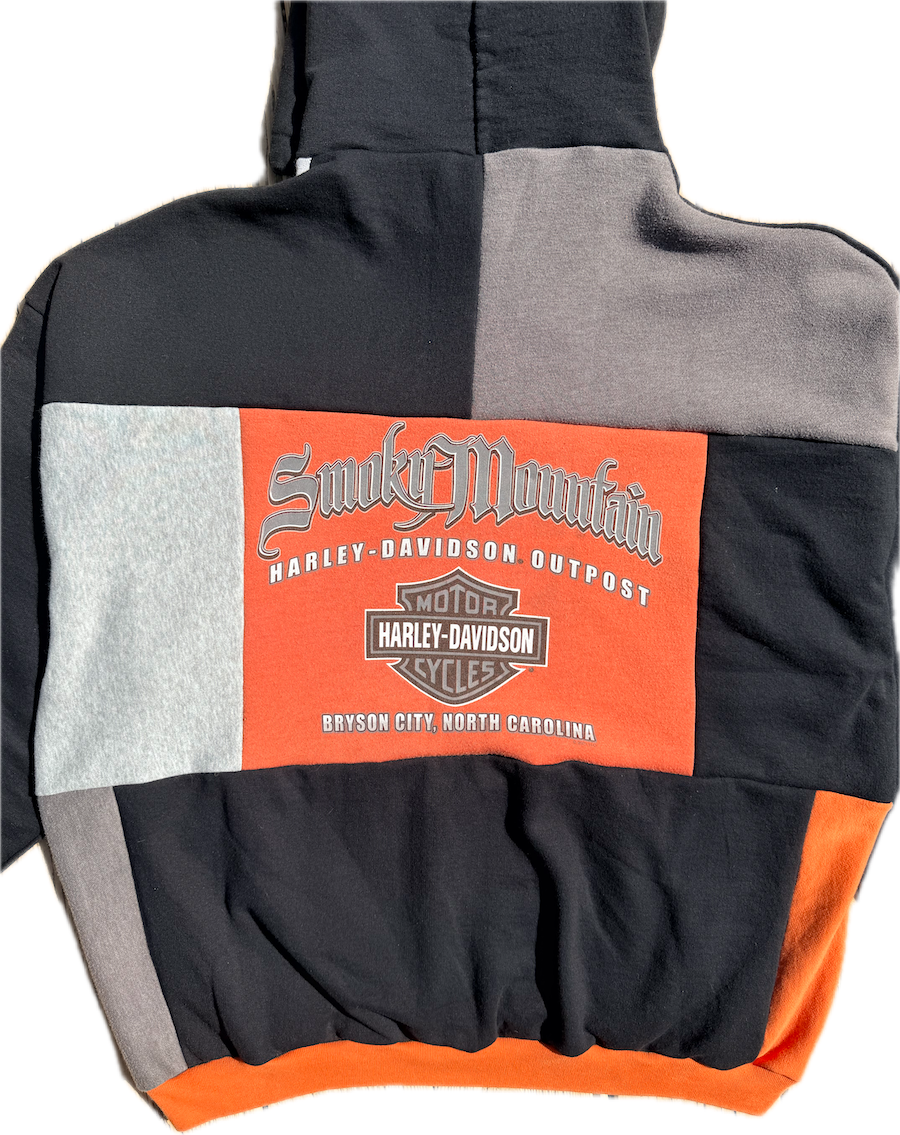 Harley Davidson Patchwork Hoodie