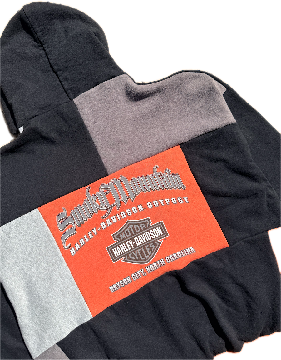 Harley Davidson Patchwork Hoodie