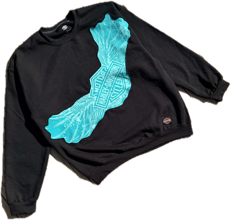Harley Davidson Black Wing Crewneck Sweatshirt