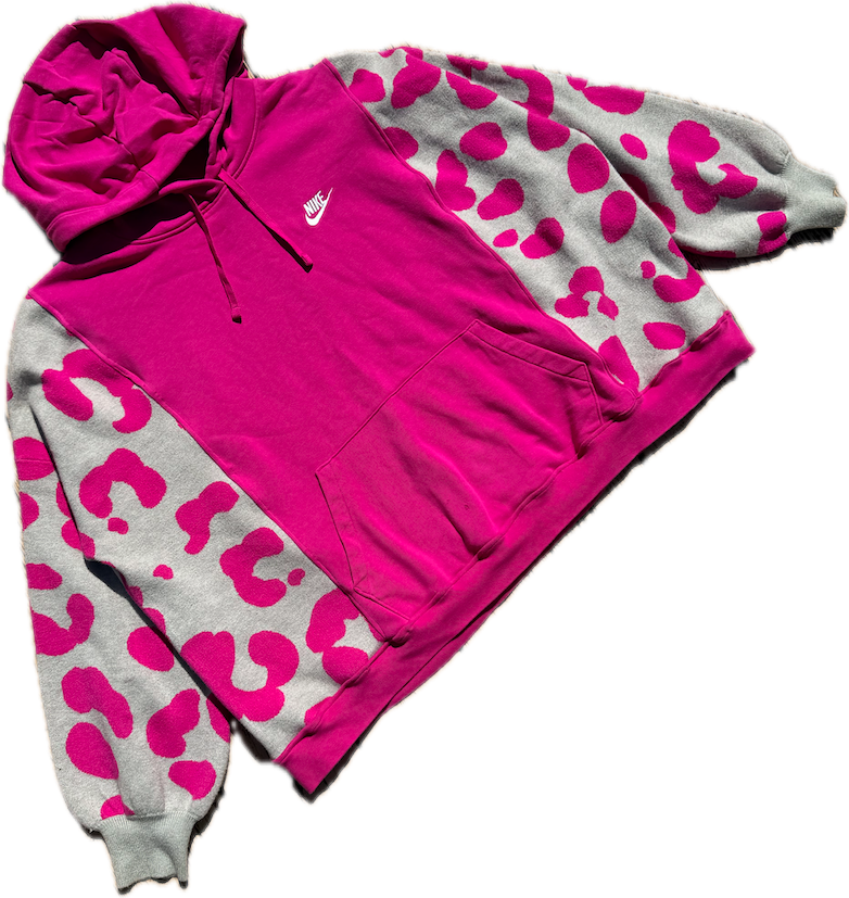 Pink Cheetah Nike Sweater Hoodie