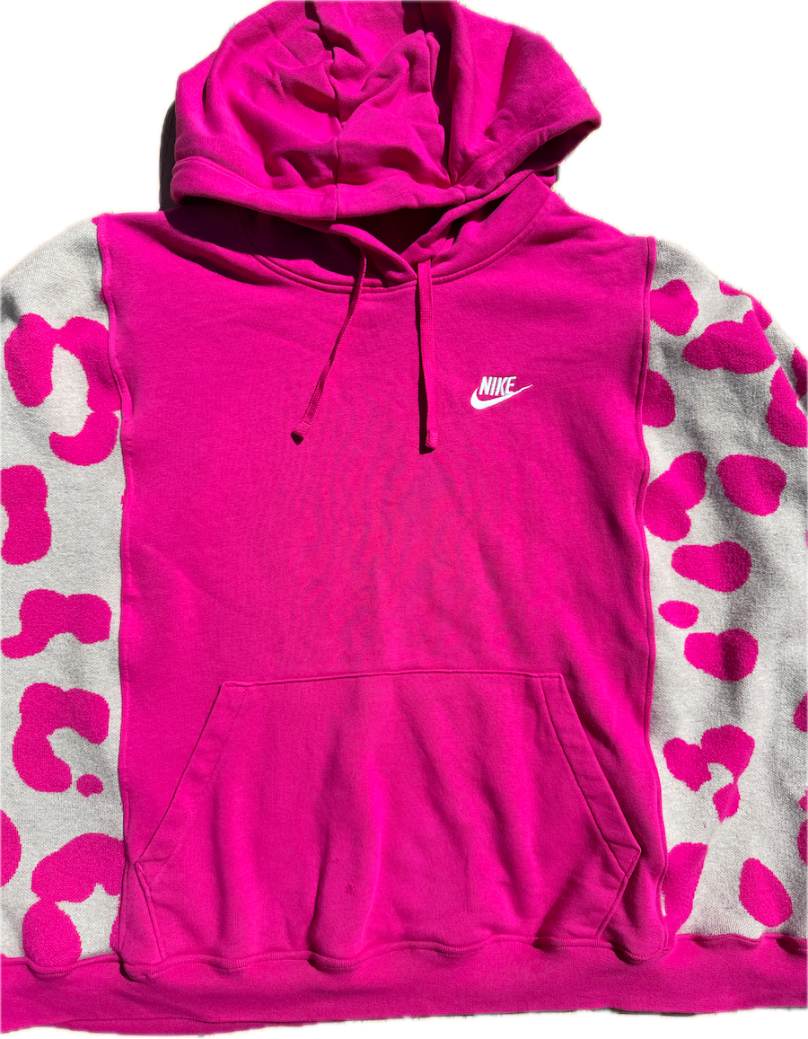 Pink Cheetah Nike Sweater Hoodie
