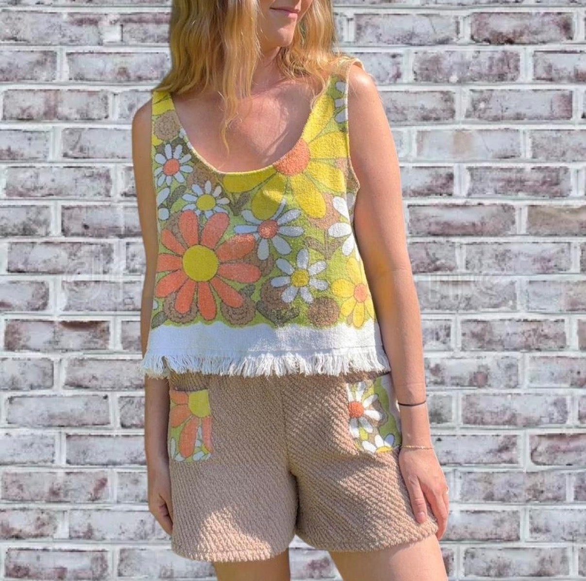 Vintage Flower 2 Piece Set