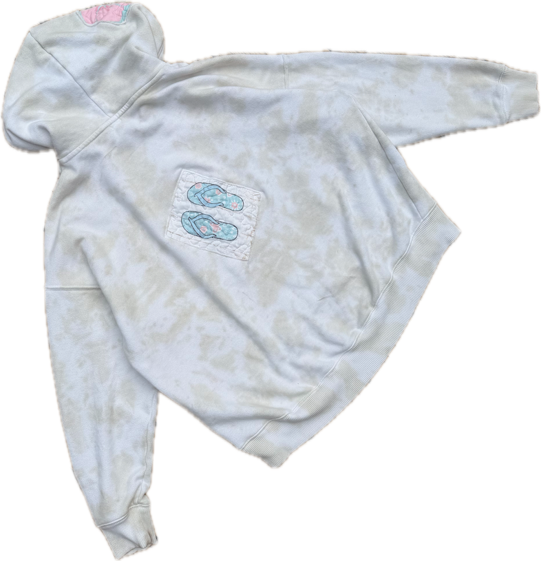 "You and Me by the Sea" patchwork Sweatshirt