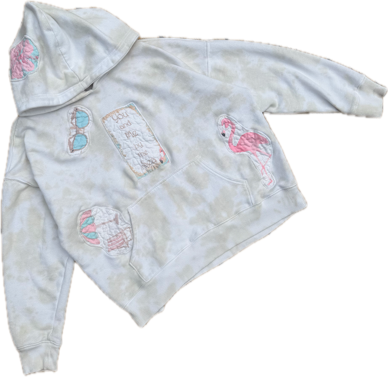 "You and Me by the Sea" patchwork Sweatshirt