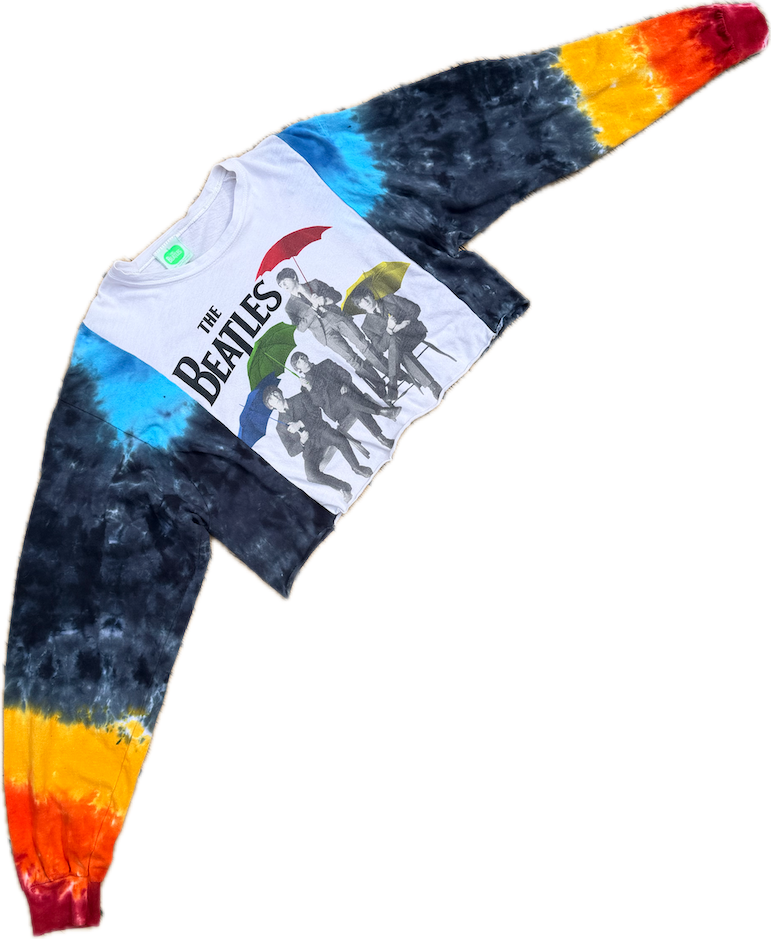 The Beatles Cropped Tie Dye