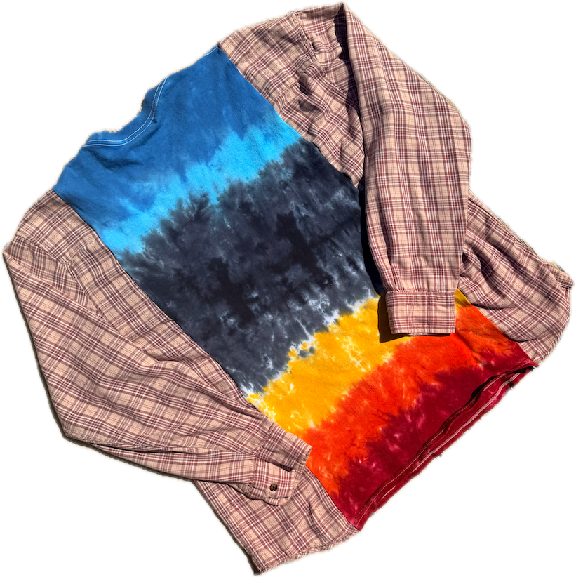 Led Zeppelin Tie Dye Flannel