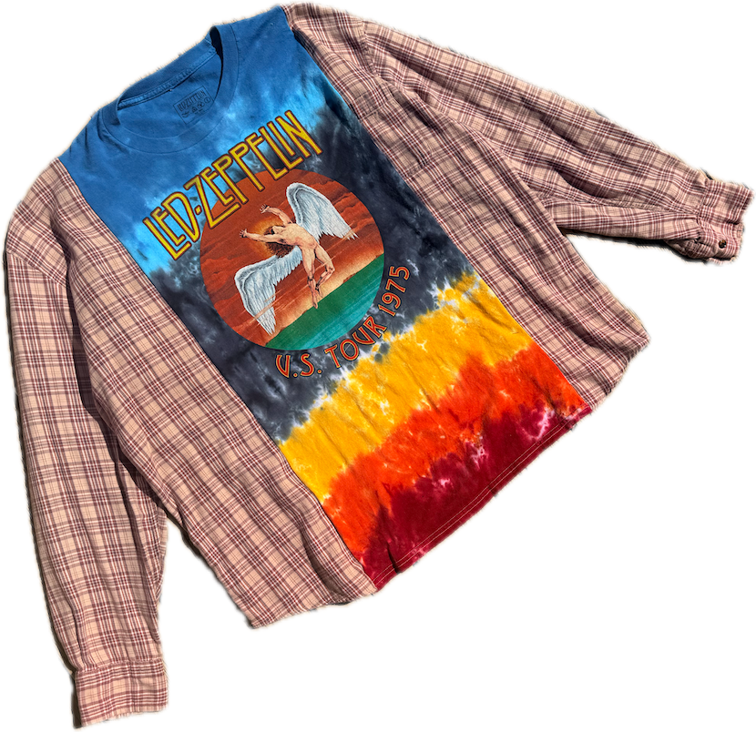Led Zeppelin Tie Dye Flannel