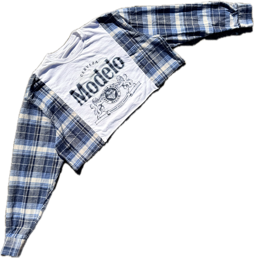 Modelo Cropped Flannel