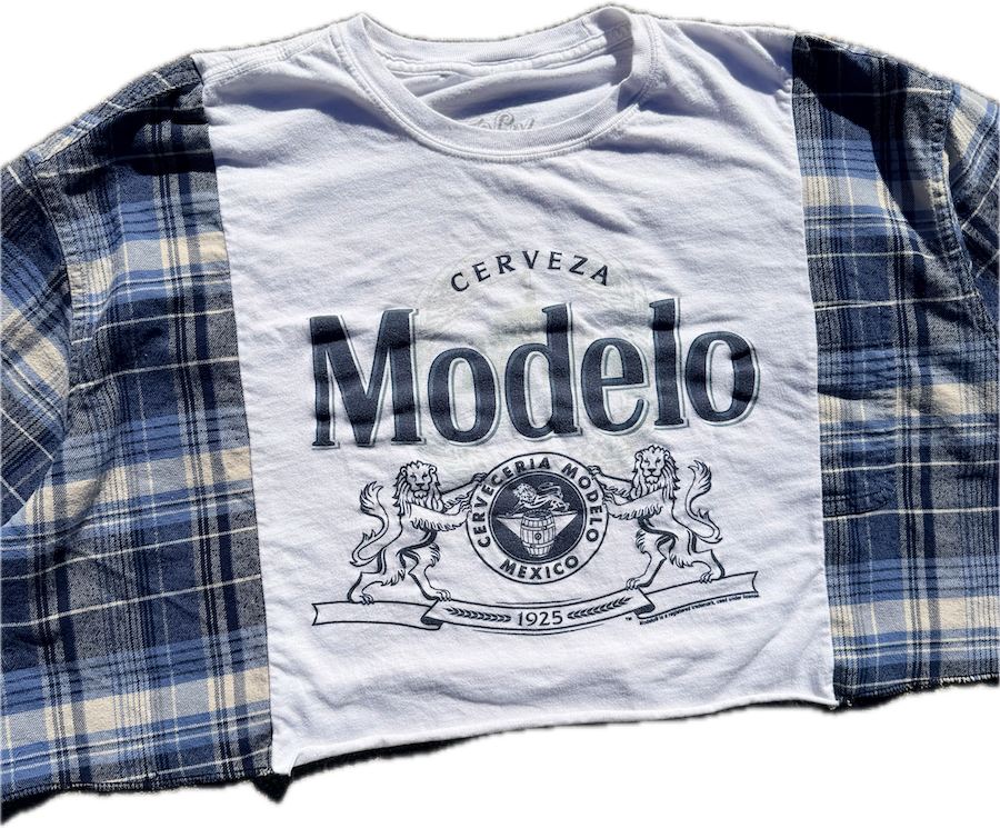Modelo Cropped Flannel