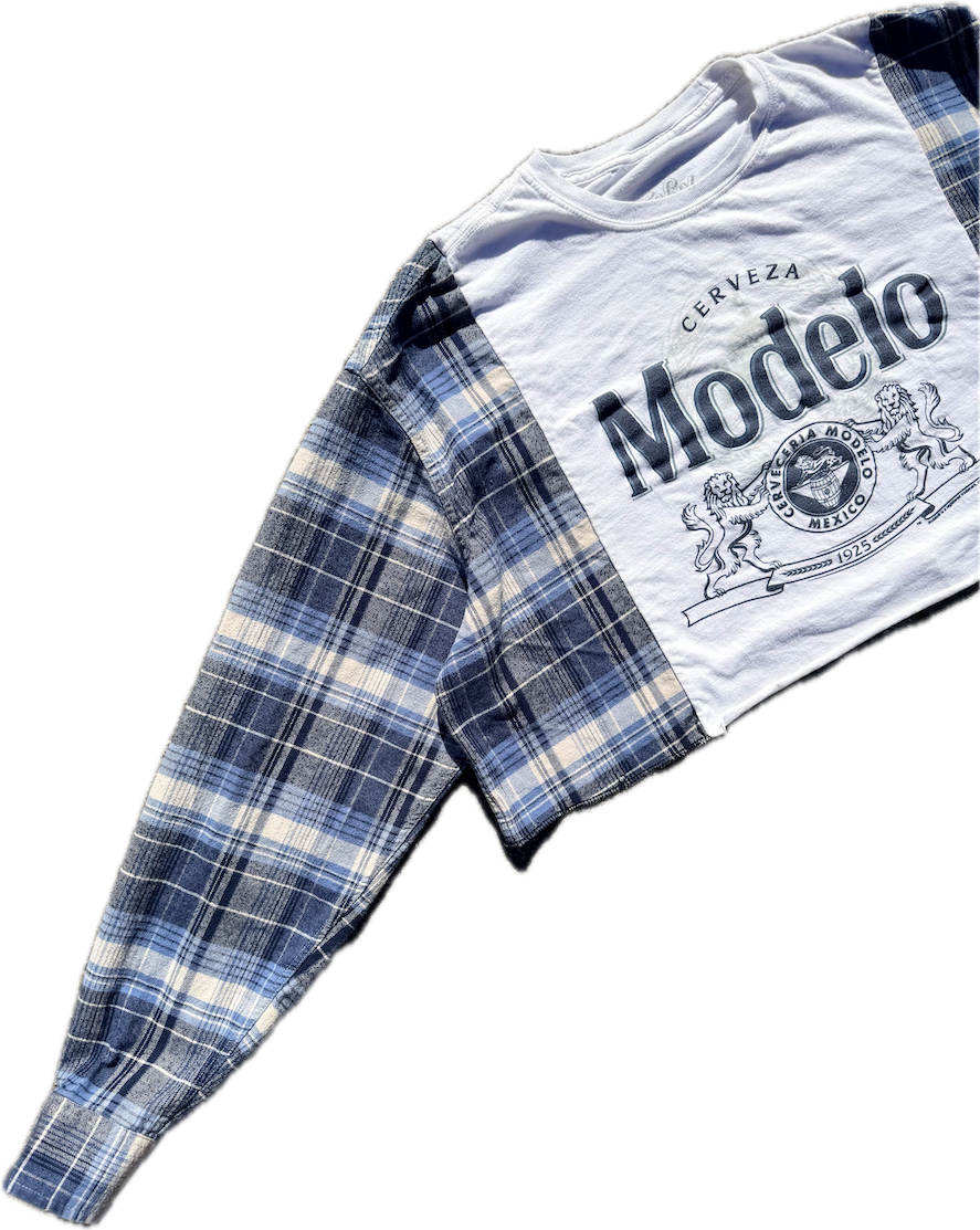 Modelo Cropped Flannel
