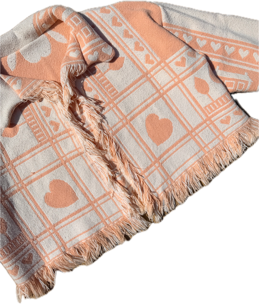 Sweetheart Fringe Blanket Jacket